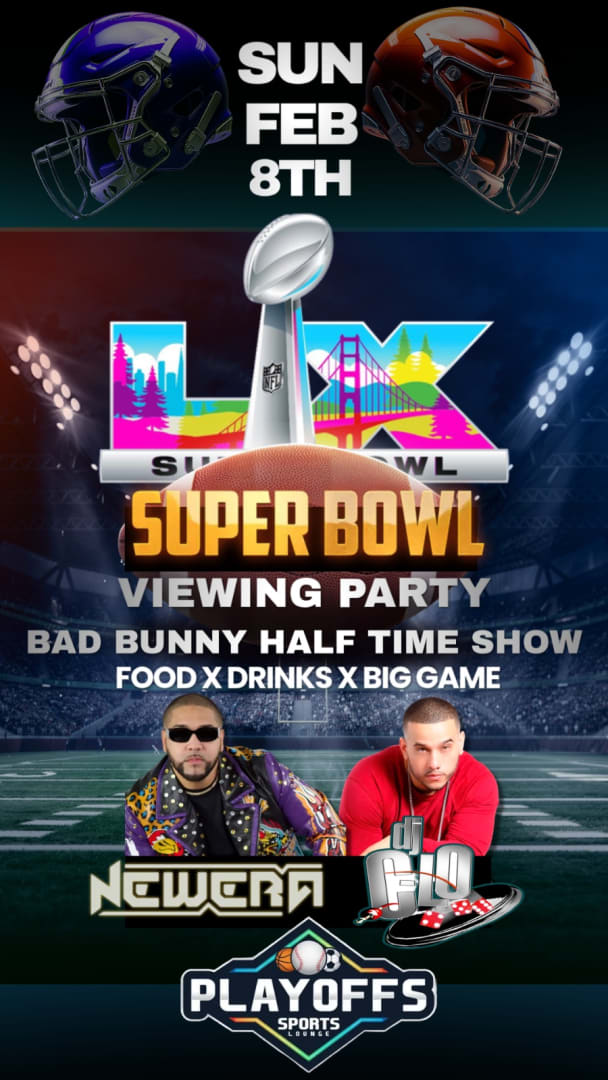 Event - Super Bowl Viewing Party At Playoff Sports Lounge - Bronx, NY - Sun, February 8, 2026} | concert tickets