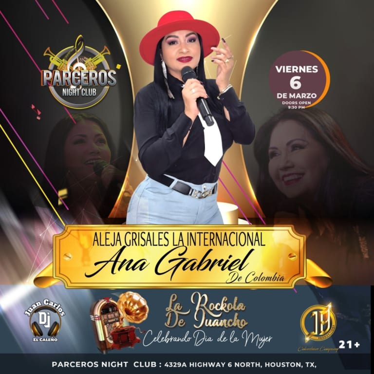 Event - Aleja Grisales la Ana Gabriel internacional de Colombia en concierto - Houston, TX - vie, 6 de marzo de 2026} | concert tickets