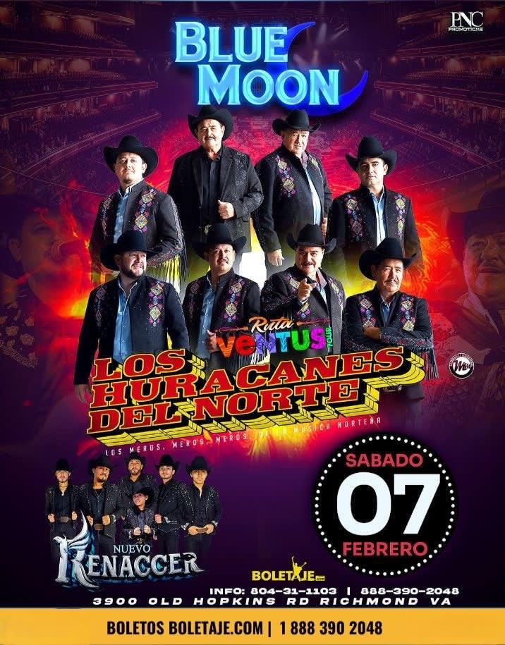 Event - Los Huracanes del Norte & Nuevo Renacer en concierto - Richmond, VA - sáb, 7 de febrero de 2026} | concert tickets