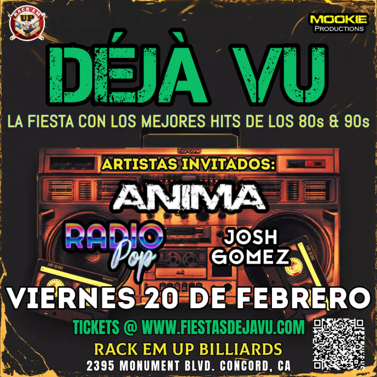 Event - DEJÀ VU - La Mejor Fiesta Retro del Area de la Bahia (80s & 90s) - Concord, CA - vie, 20 de febrero de 2026} | concert tickets