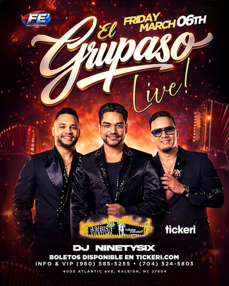 Event - El Grupaso Raleigh  - Raleigh, NC - vie, 6 de marzo de 2026} | concert tickets