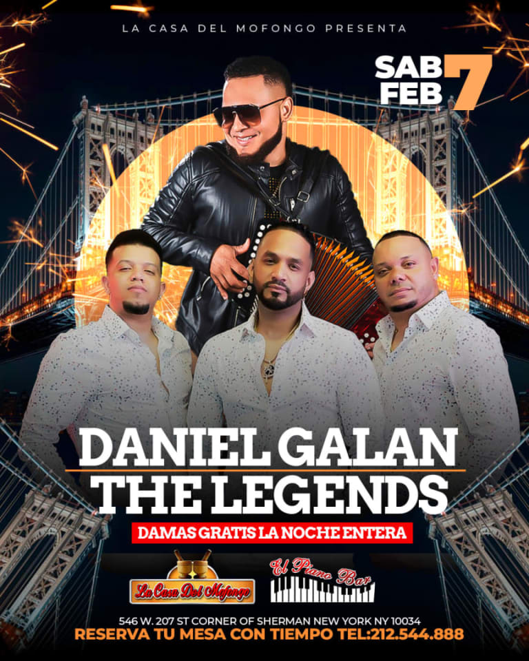 Event - DANIEL GALAN & THE LEGENDS - New York, NY - sáb, 7 de febrero de 2026} | concert tickets