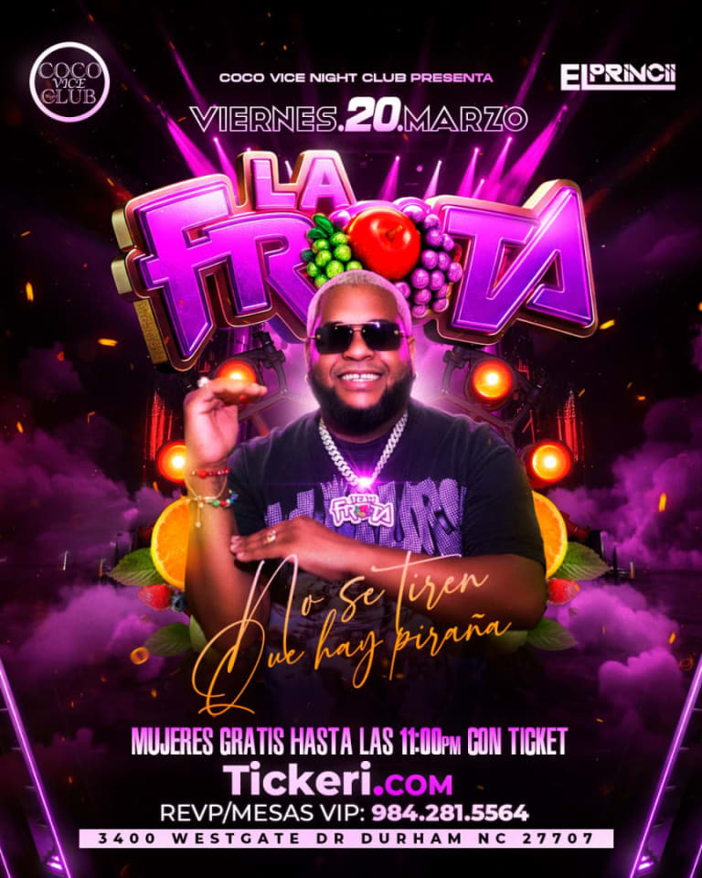 Event - La Fruta En Vivo - Durham, North Carolina - 20 de marzo de 2026 | concert tickets