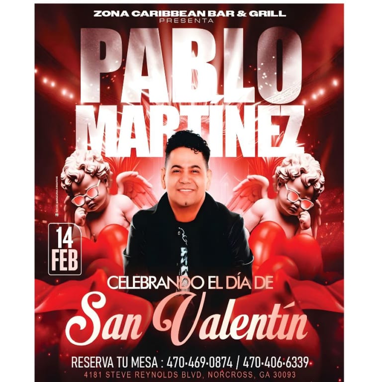 Event - PABLO MARTINEZ EN VIVO EN ZONA CARIBBEAN DESDE RD.  - Norcross, GA - sáb, 14 de febrero de 2026} | concert tickets