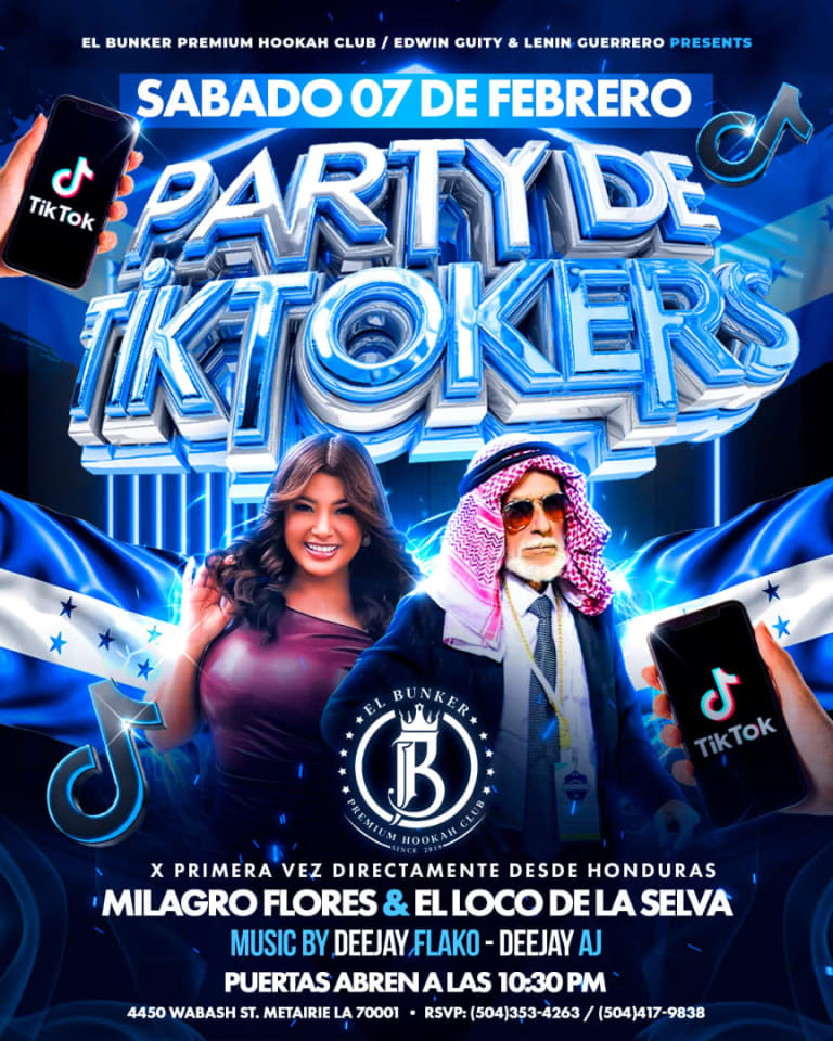 Event - PARTY DE TIKTOKETOS - MILAGROS FLORES Y EL LOCO DE LA SELVA - Metairie, Louisiana - February 7, 2026 | concert tickets
