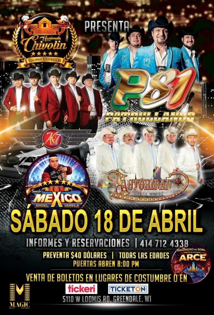 Event - Puro Duranguense - Greendale, WI - sáb, 18 de abril de 2026} | concert tickets