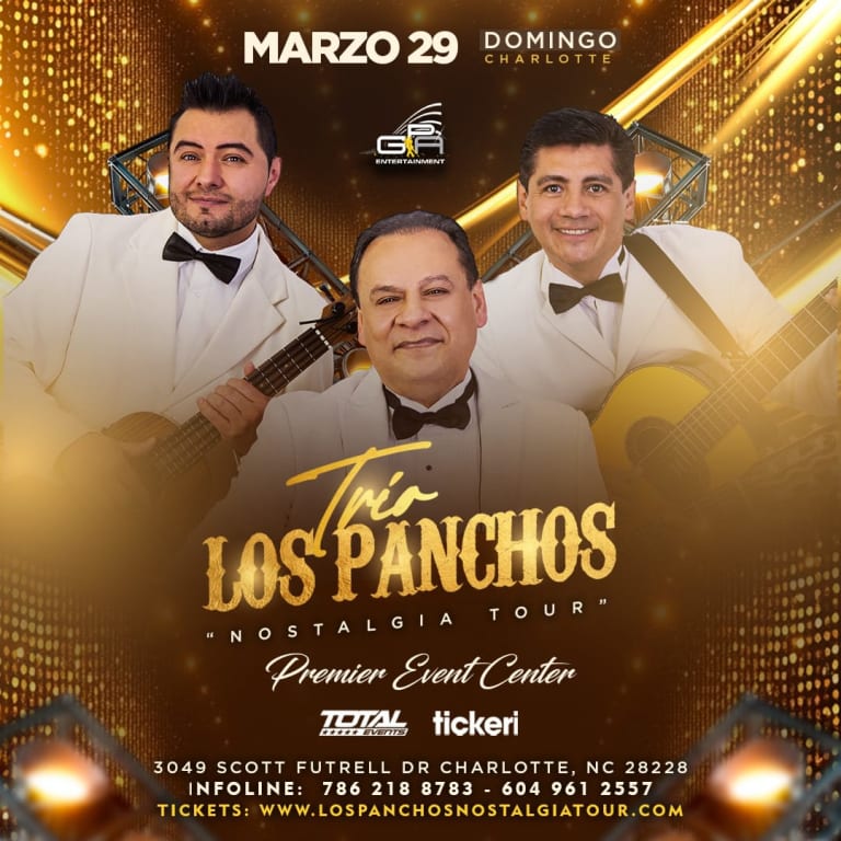 Event - Trio Los Panchos- Nostalgia Tour -Charlotte NC - Charlotte, NC - dom, 29 de marzo de 2026} | concert tickets