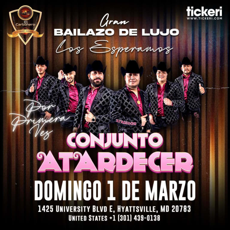 Event - CONJUNTO ATARDECER EN TARIMA !!! - Hyattsville, Maryland - March 1, 2026 | concert tickets