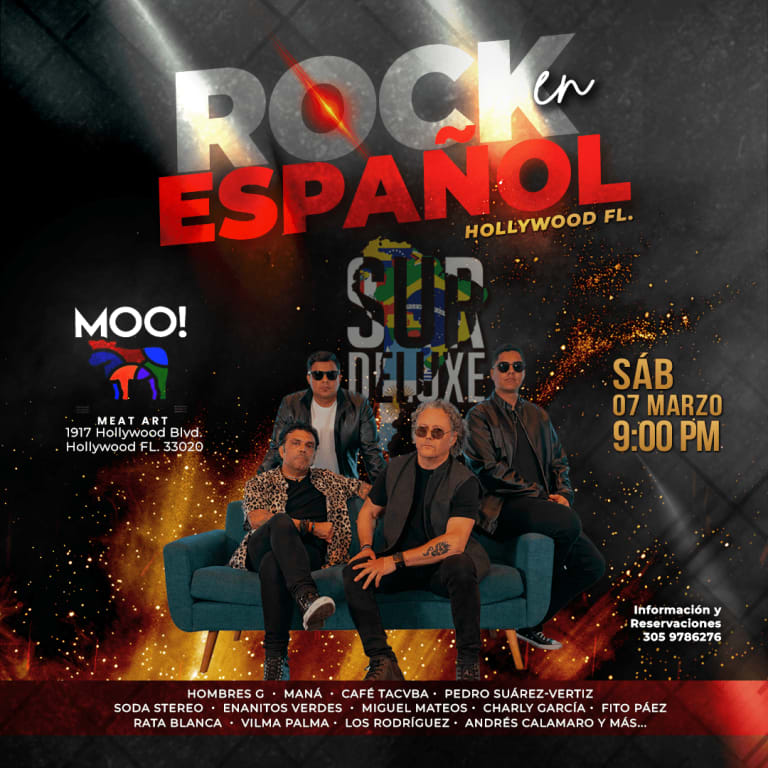 Event - ROCK EN ESPAÑOL EN HOLLYWOOD FL. con SurDeluxe - Hollywood, FL - sáb, 7 de marzo de 2026} | concert tickets