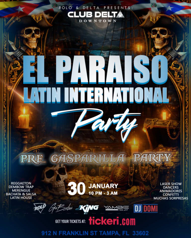 Event - PRE GASPARELLA AT DELTA EL PARAISO !! Downtown tampa - Tampa, FL - Fri, January 30, 2026} | concert tickets