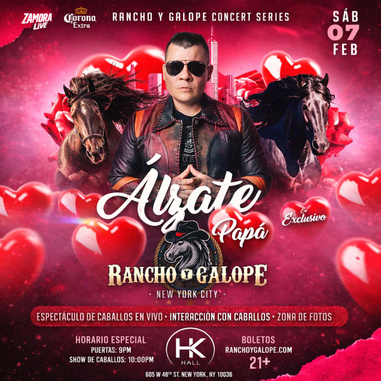 Event - Alzate en vivo en Rancho y Galope New York - New York, NY - sáb, 7 de febrero de 2026} | concert tickets