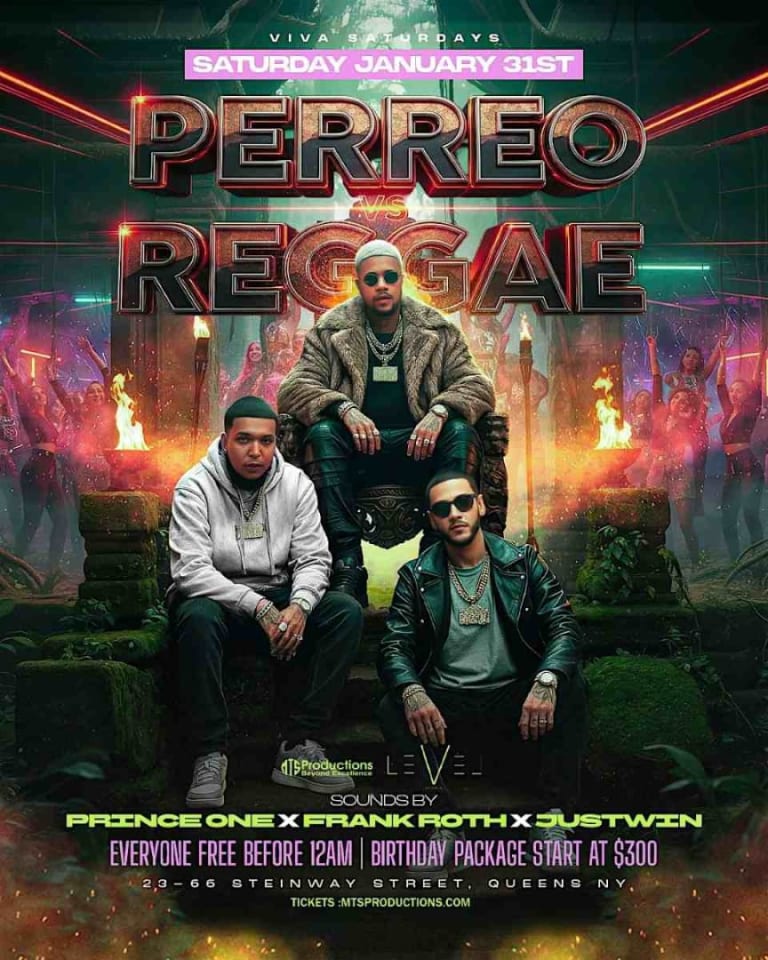 Event - Perreo vs Reggae at Level Astoria | Viva Saturdays Jan 31 - Queens, NY - Sat, January 31, 2026} | concert tickets