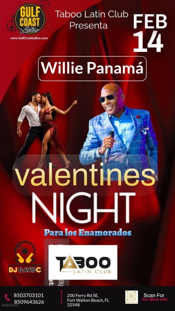 Event - Valentines Day Noche Latina - Para Los Enamorados  - Fort Walton Beach, FL - sáb, 14 de febrero de 2026} | concert tickets
