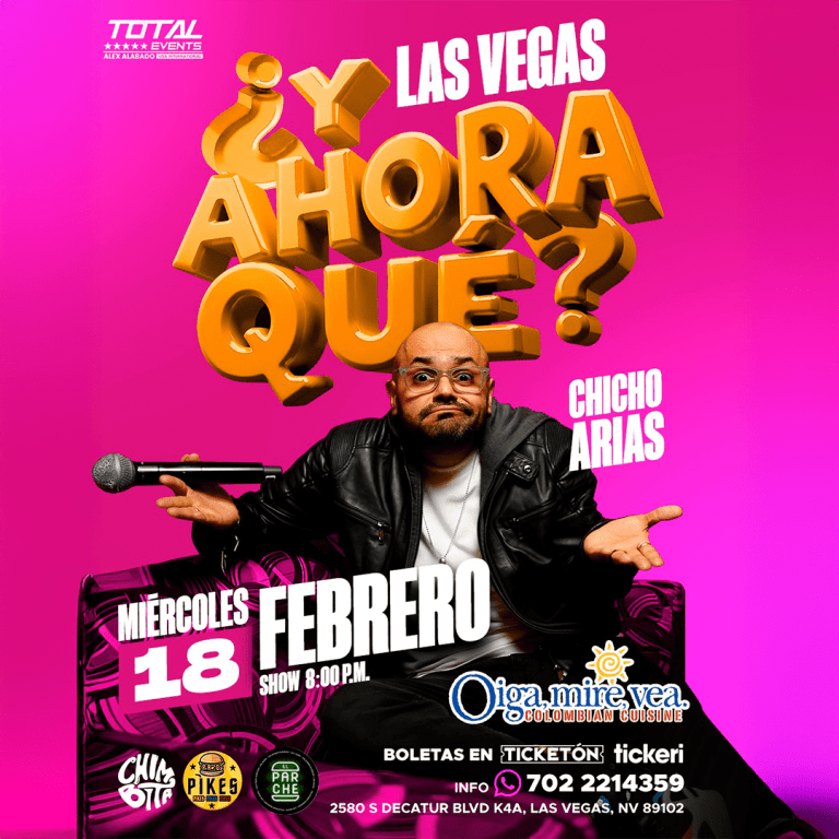 Event - CHICO ARIAS -  Y Ahora Que?  Las Vegas - Las Vegas, NV - mié, 18 de febrero de 2026} | concert tickets