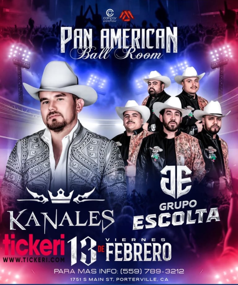 Event - KANALES Y GRUPO ESCOLTA - Porterville, CA - vie, 13 de febrero de 2026} | concert tickets