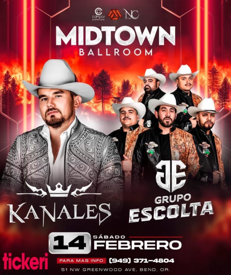 Event - KANALES Y GRUPO ESCOLTA - Bend, Oregon - 14 de febrero de 2026 | concert tickets