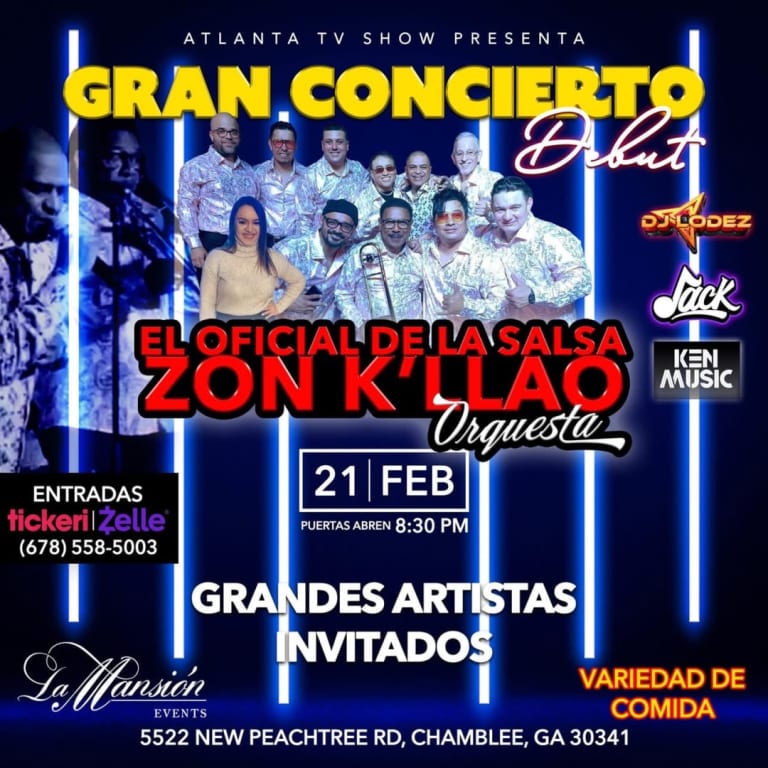 Event - Concierto Debut El Oficial de la Salsa y Zon K’llao - Chamblee, GA - sáb, 21 de febrero de 2026} | concert tickets