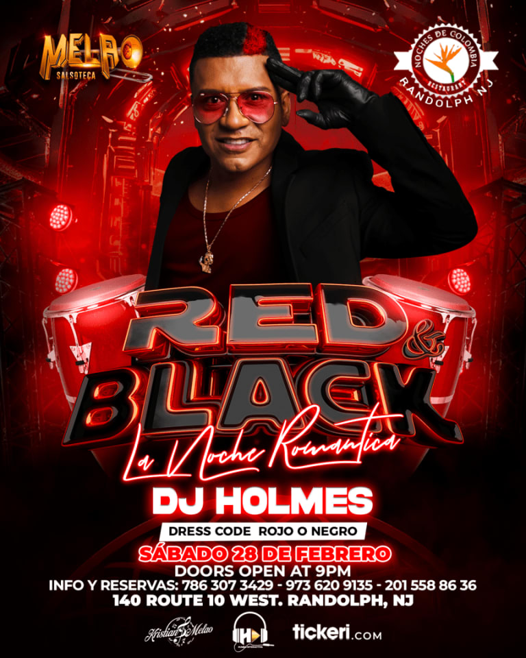 Event - DJ HOLMES RED AND BLACK PARTY "LA NOCHE ROMÁNTICA". VLI - Randolph, NJ - Sat, February 28, 2026} | concert tickets