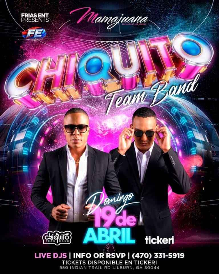 Event - Chiquito team band- Georgia - Lilburn, GA - dom, 19 de abril de 2026} | concert tickets