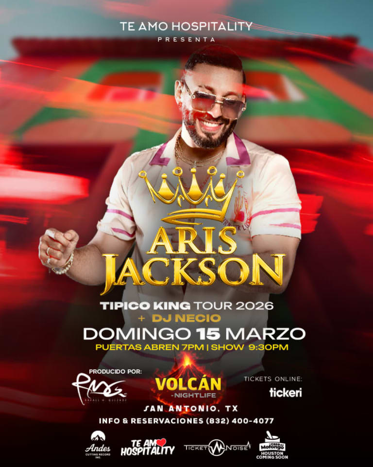 Event - Aris Jackson - San Antonio, TX - dom, 15 de marzo de 2026} | concert tickets