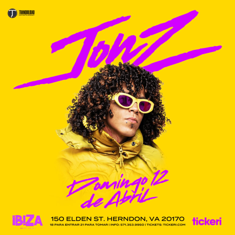 Event - JON Z EN IBIZA DE HENDON VA  - Herndon, VA - dom, 12 de abril de 2026} | concert tickets