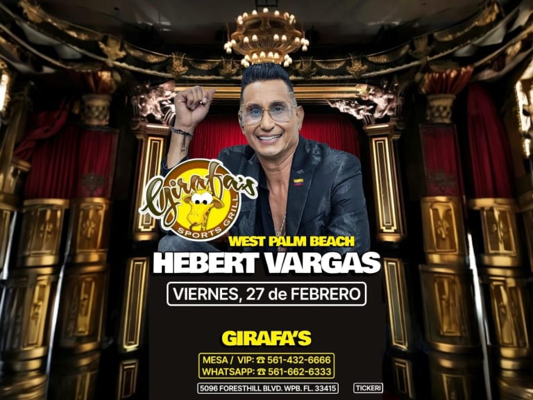 Event - HEBERT VARGAS en WEST PALM BEACH  - West Palm Beach, FL - vie, 27 de febrero de 2026} | concert tickets