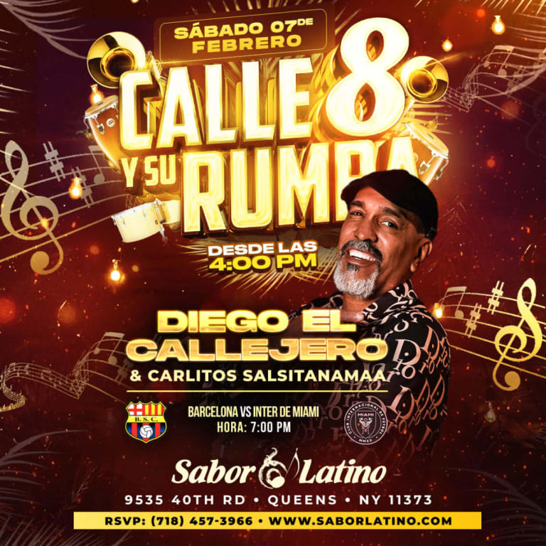 Event - CALLE 8 Y SU RUMBA | Sabor Latino - Queens, NY - sáb, 7 de febrero de 2026} | concert tickets