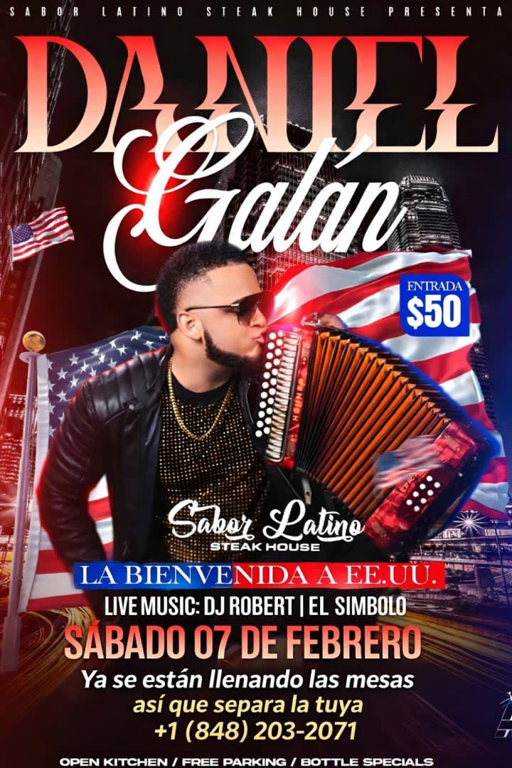 Event - Daniel El Galan en Perth Amboy 2-7-2026 - Perth Amboy, New Jersey - February 7, 2026 | concert tickets