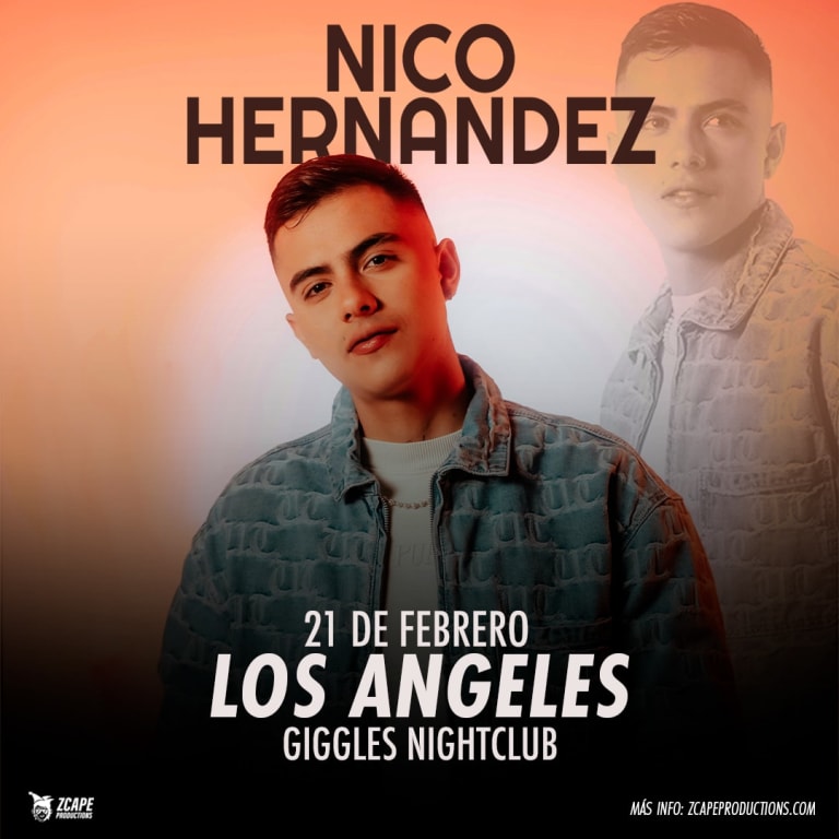 Event - Nico Hernandez en concierto en Los Angeles - Glendale, California - February 21, 2026 | concert tickets