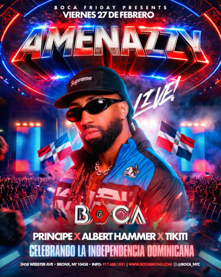 Event - Amenazzy en Vivo en Boca - Bronx, NY - vie, 27 de febrero de 2026} | concert tickets
