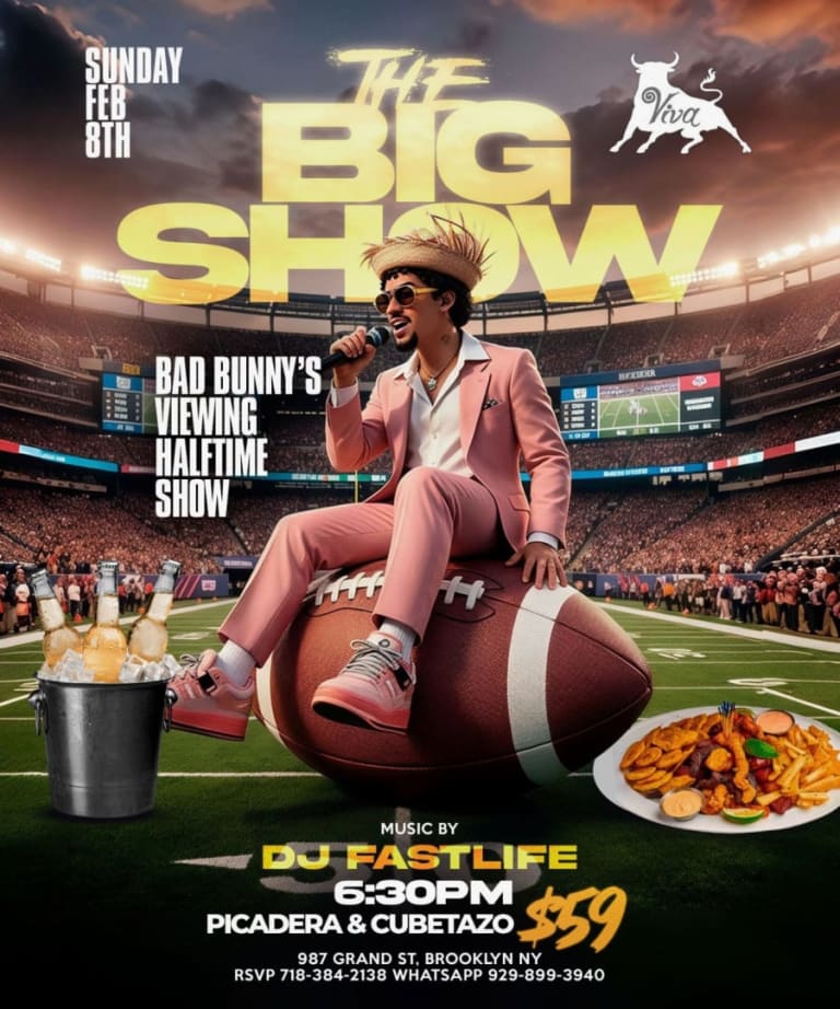 Event - The Big Show: Bad Bunny Halftime Show Viewing Party | Brooklyn Super Bowl - Brooklyn, NY - dom, 8 de febrero de 2026} | concert tickets