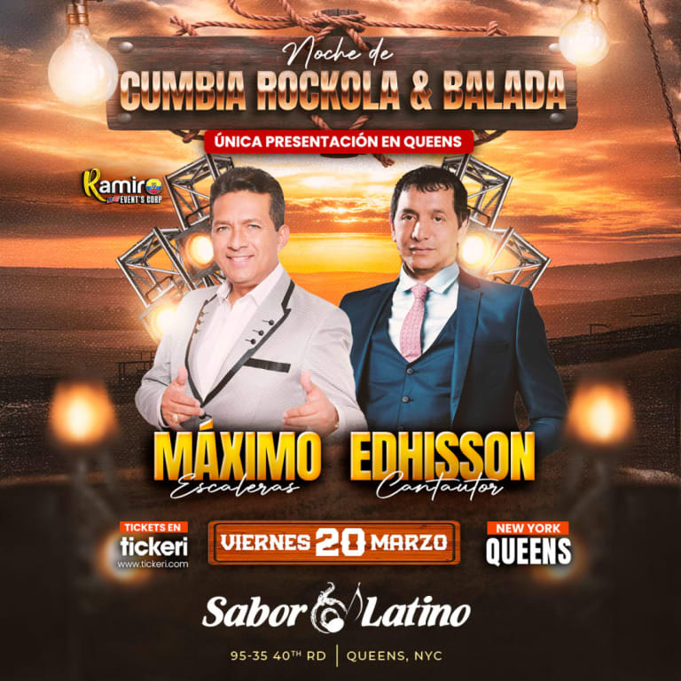 Event - NOCHE DE CUMBIA, ROCKOLA & BALADA | Sabor Latino - Queens, NY - vie, 20 de marzo de 2026} | concert tickets