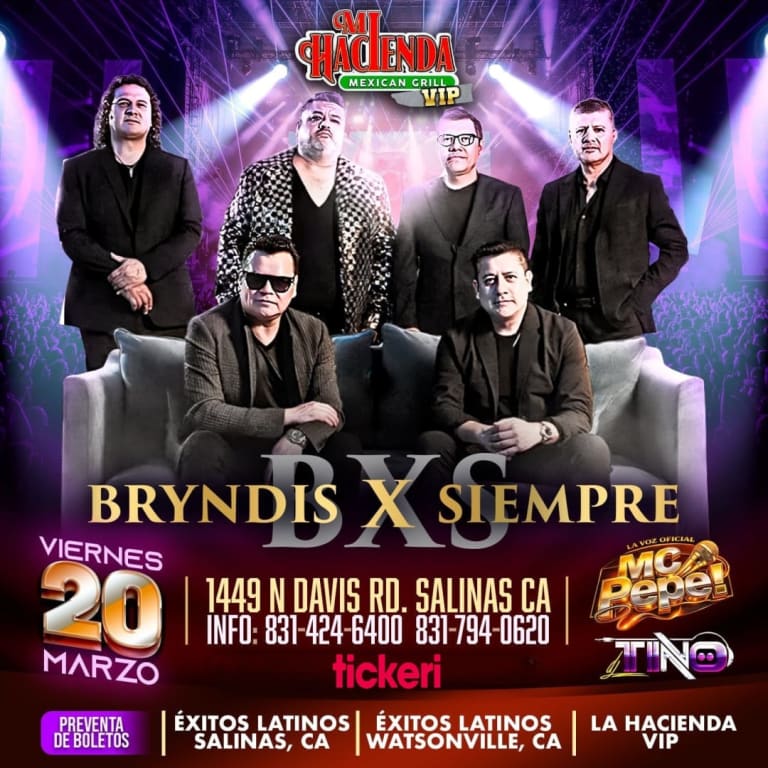 Event - Bryndis X Siempre en concierto en California - Salinas, CA - Fri, March 20, 2026} | concert tickets