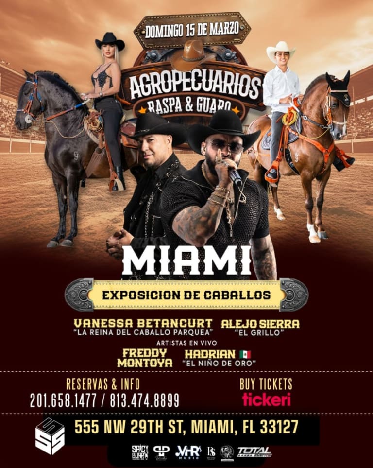 Event - Agropecuarios Raspa y Guaro ( MIAMI  , FL  )  - Miami, Florida - 15 de marzo de 2026 | concert tickets