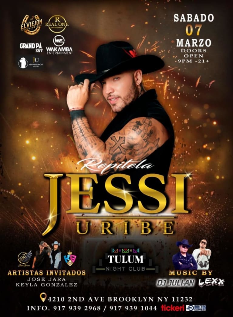 Event - JESSI URIBE EN CONCIERTO - Brooklyn, NY - sáb, 7 de marzo de 2026} | concert tickets
