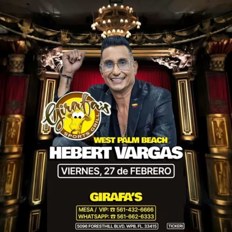 Event - HEBERT VARGAS en WEST PALM BEACH  - West Palm Beach, FL - Fri, February 27, 2026} | concert tickets