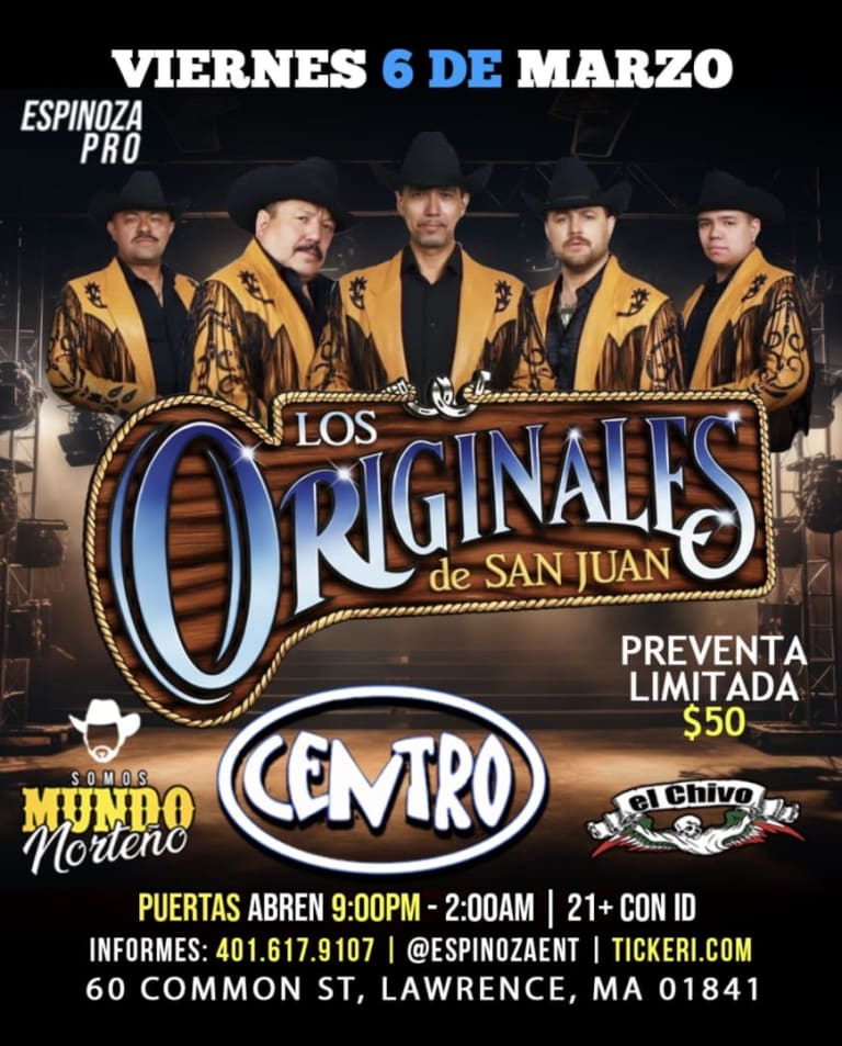 Event - Los originals de San Juan  - Lawrence, Massachusetts - March 6, 2026 | concert tickets