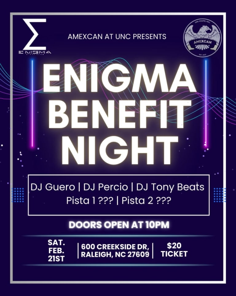 Event - ENIGMA BANEFIT NIGHT - Raleigh, North Carolina - February 21, 2026 | concert tickets