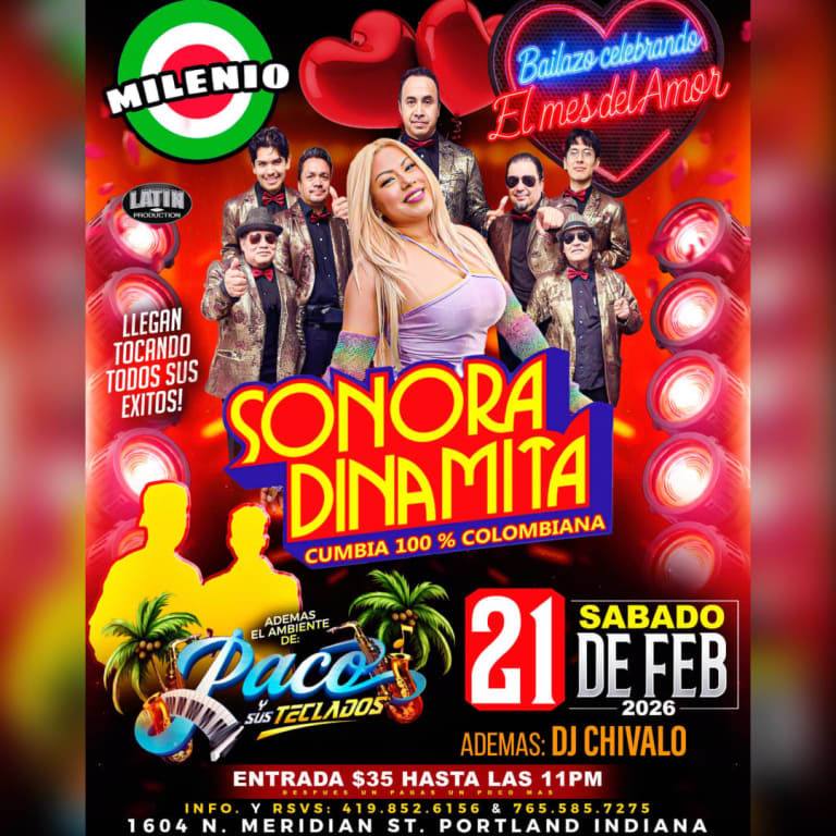 Event - LA SONORA DINAMITA, PACO & SUS TECLADOS - Portland, Indiana - February 21, 2026 | concert tickets