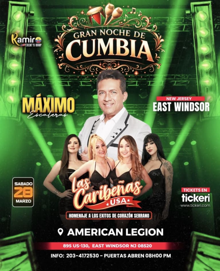 Event - GRAN NOCHE DE CUMBIA - East Windsor, NJ - sáb, 28 de marzo de 2026} | concert tickets