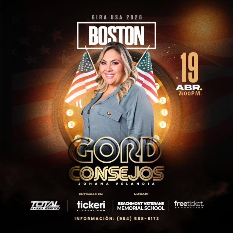 Event - GORDCONSEJOS - Johana Velandia - ( La gorda)  STAND UP COMEDY - Massachusetts  - Revere, Massachusetts - April 19, 2026 | concert tickets
