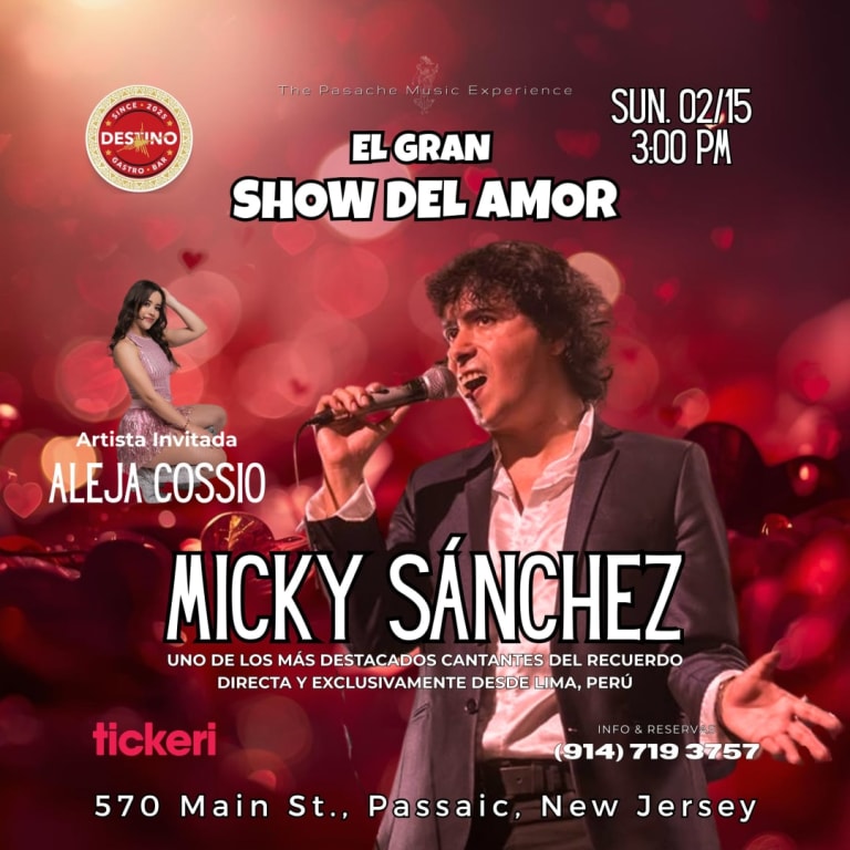 Event - EL GRAN SHOW DEL AMOR - Happy Valentine's Day in Passaic, New Jersey - Passaic, NJ - dom, 15 de febrero de 2026} | concert tickets