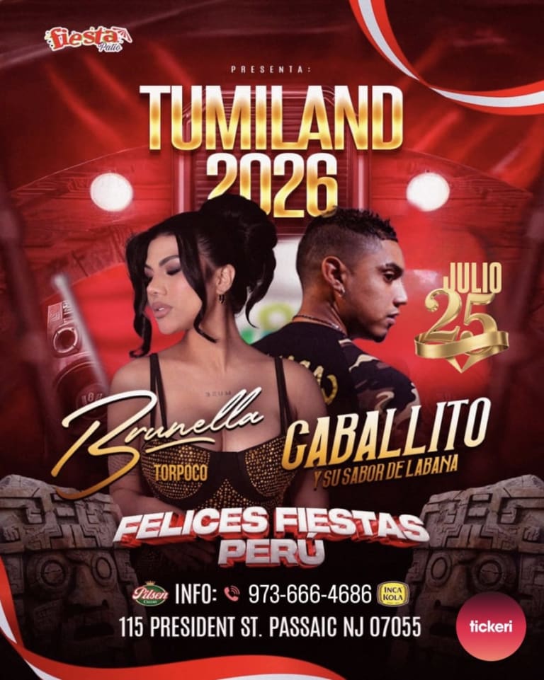 Event - BRUNELLA TORPOCO & CABALLITO  - Passaic, NJ - sáb, 25 de julio de 2026} | concert tickets