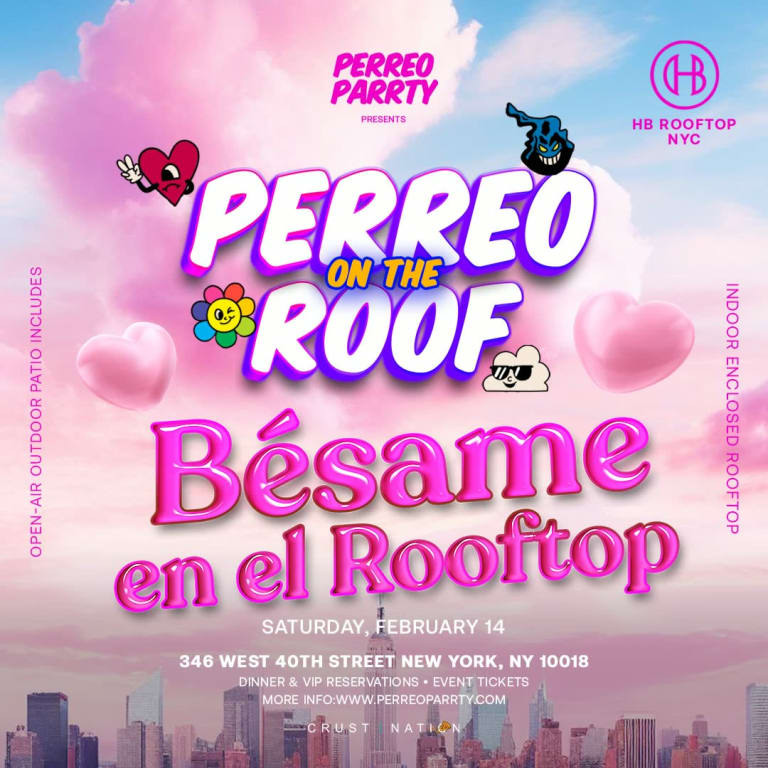 Event - Besame en el Rooftop - Valentines Day Reggaeton Party NYC - New York, NY - Sat, February 14, 2026} | concert tickets