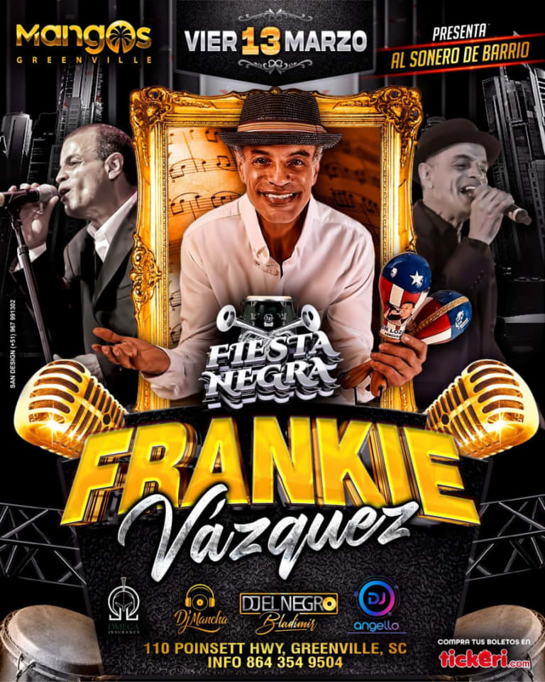 Event - Franquie Vasquez en concierto en Greenville - Greenville, South Carolina - March 13, 2026 | concert tickets