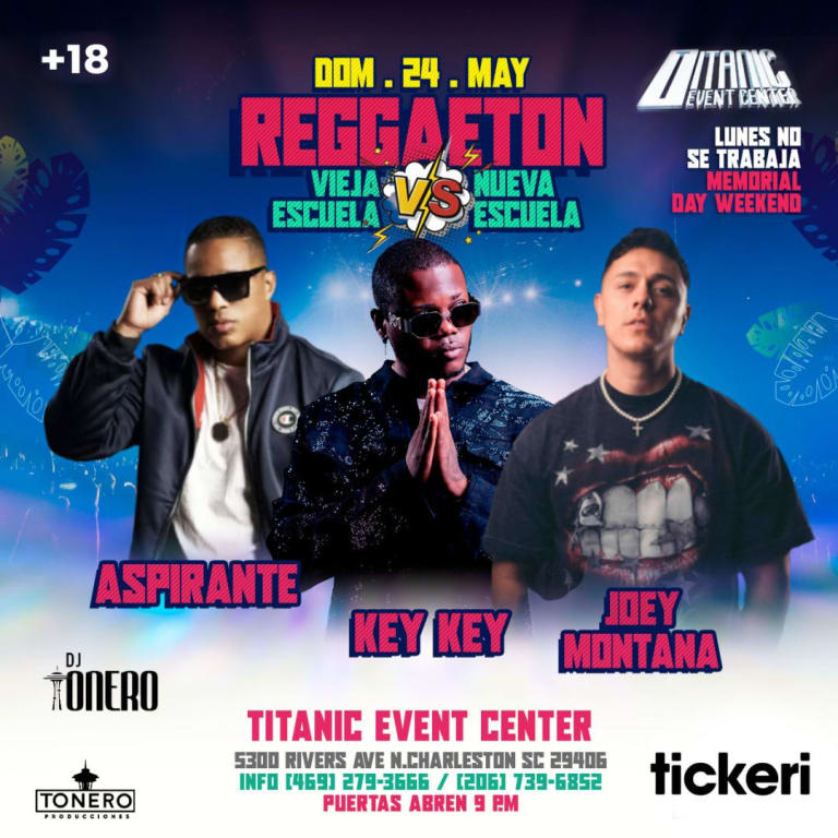 Event - Key Key - Aspirante-Joey Montana En Charleston - North Charleston, South Carolina - May 24, 2026 | concert tickets