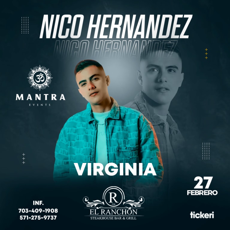 Event - Nico Hernandez en concierto - Woodbridge, VA - vie, 27 de febrero de 2026} | concert tickets