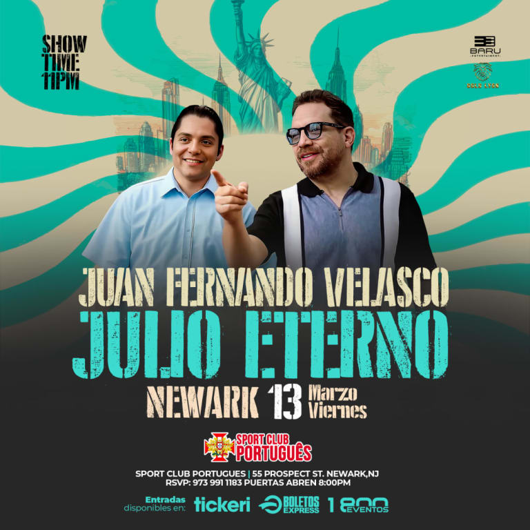 Event - JUAN FERNANDO VELASCO & JULIO ETERNO EN VIVO l NEWARK, NJ - Newark, NJ - vie, 13 de marzo de 2026} | concert tickets