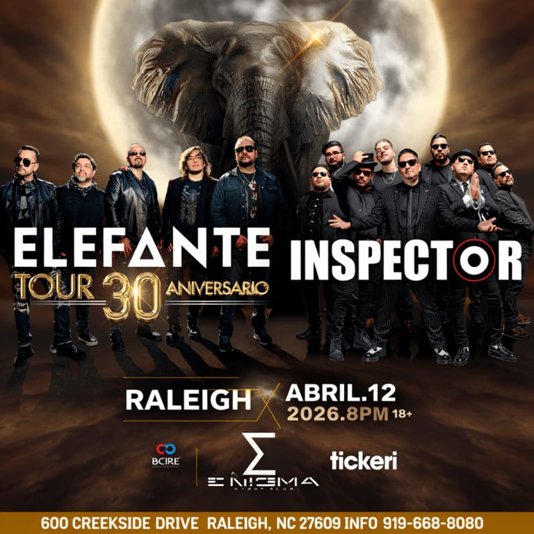Event - Elefante tour 30 Aniversario en Raleigh junto a Inspector!  - Raleigh, North Carolina - April 12, 2026 | concert tickets