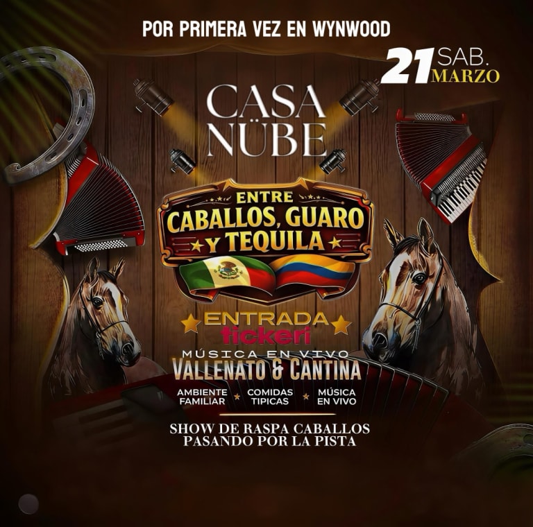 Event - Entre Caballos Guaros Y Tequila - Casa Nube Wynwood  - Miami, Florida - March 21, 2026 | concert tickets